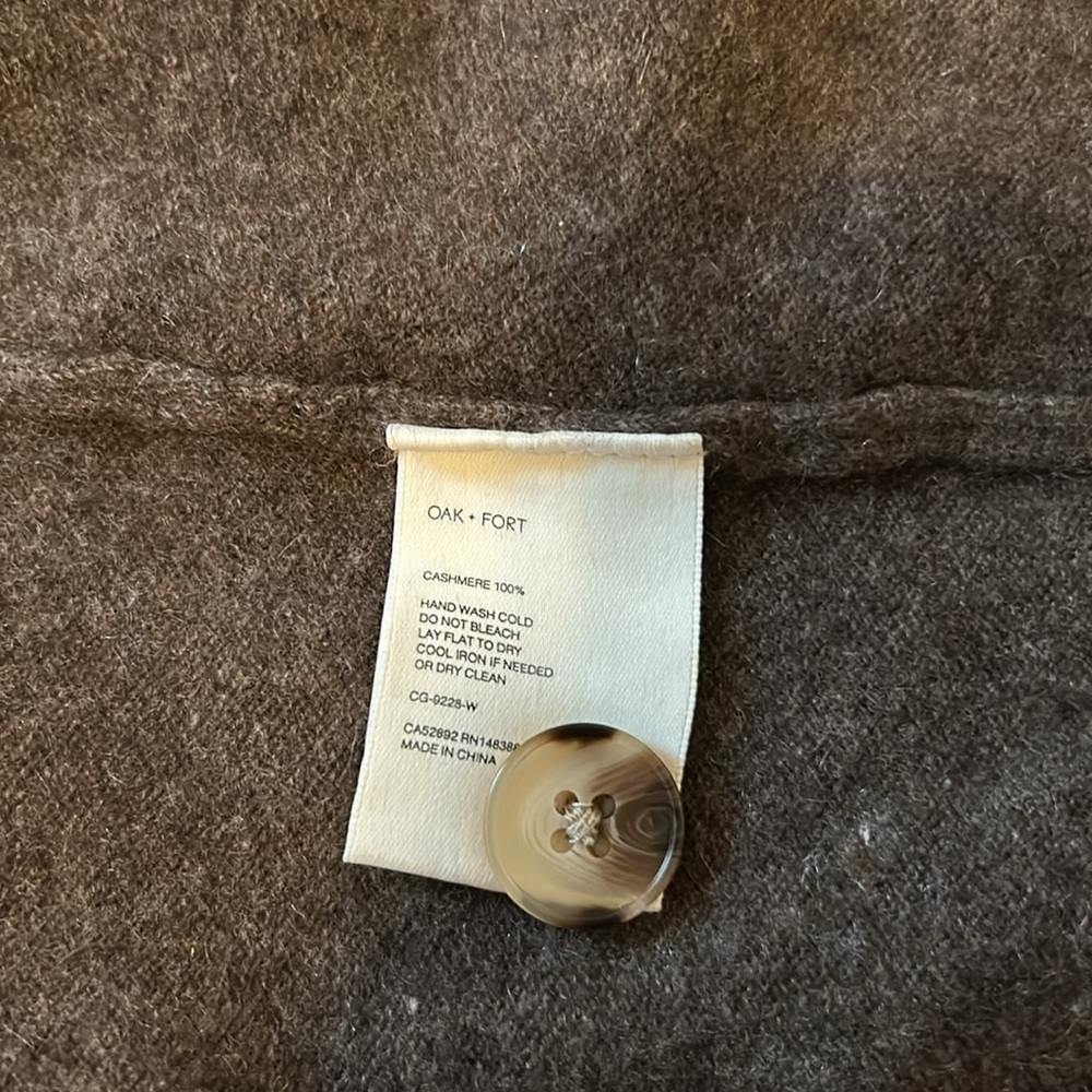 Oak + Fort. Women's Brown Cardigan Sweater - Picture 12 of 13